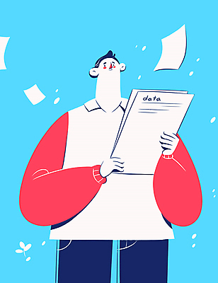 남자 하늘색 일러스트 비즈니스 한명 미소 들기 상반신 성인 자료 분석 보고서 문서 파일 서류정리 성인남자한명만 국내일러스트 AI파일 1 컨셉 모션 표정 사람 파란색 정리 남자한명만 성인남자만 파일형식 벡터