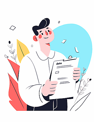 남자 일러스트 비즈니스 한명 미소 들기 상반신 성인 자료 분석 보고서 문서 파일 서류정리 서류판 성인남자한명만 국내일러스트 AI파일 1 컨셉 모션 표정 사람 사무용품 정리 남자한명만 성인남자만 파일형식 벡터