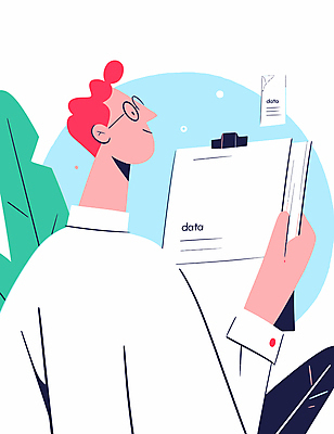 남자 일러스트 비즈니스 한명 미소 들기 상반신 성인 자료 분석 보고서 문서 파일 서류정리 서류집게 성인남자한명만 국내일러스트 AI파일 1 컨셉 모션 표정 집게 사람 정리 남자한명만 성인남자만 파일형식 벡터