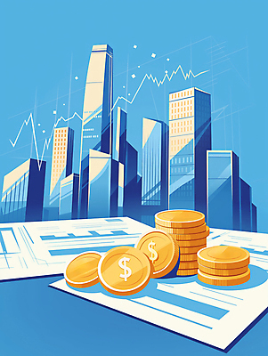 JPG 일러스트 성공 그래프 빌딩 사람없음 건물 금융 파란색 동전 자료 성장 발전 문서 투자 상승 경제성장 동전탑 재정 국내일러스트 AI일러스트 AI콘텐츠 건축물 컬러 컨셉 돈 비즈니스 경제 쌓기 파일형식