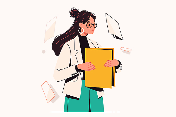 전신 여자 서류가방 일러스트 한명 들기 정장 상반신 성인 사무실 노란색 작업 사무원 비즈니스우먼 문서 파일 서류더미 서류정리 성인여자한명만 국내일러스트 AI파일 직업 1 옷 컬러 가방 비즈니스 모션 사람 직장인 정리 여자한명만 성인여자만 파일형식 벡터 더미