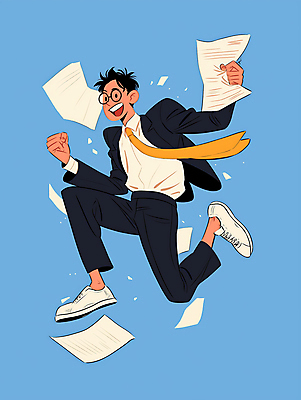 JPG 전신 남자 일러스트 비즈니스 한명 정장 성인 파란색 달리기 에너지 업무 문서 파일 활기 성인남자한명만 국내일러스트 AI일러스트 AI콘텐츠 1 옷 컬러 컨셉 모션 사람 작업 남자한명만 성인남자만 파일형식