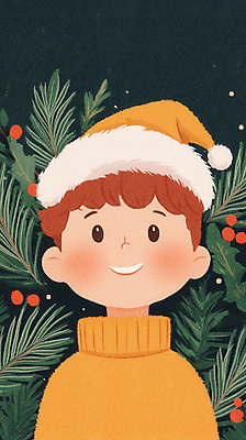 JPG 남자 어린이 크리스마스 겨울 일러스트 산타모자 크리스마스선물 한명 소년 축제 소년한명만 국내일러스트 AI일러스트 AI콘텐츠 모자_잡화 1 계절 기념일 선물 사람 남자한명만 소년만 파일형식