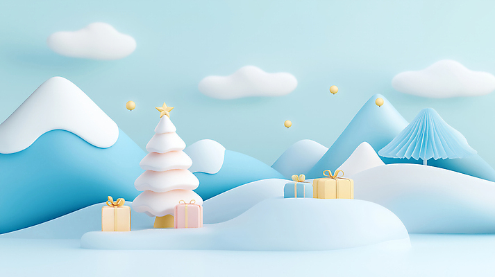 JPG 나무 편집이미지 크리스마스 설경 겨울 사람없음 파란색 선물상자 편집3D AI컴퓨터그래픽 AI콘텐츠 식물 계절 기념일 컬러 선물 풍경 상자 3D 파일형식