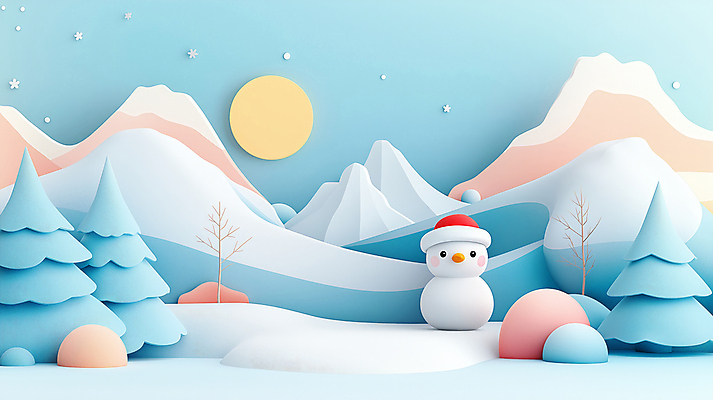 JPG 편집이미지 크리스마스 설경 겨울 눈사람 사람없음 파란색 선물상자 태양 편집3D AI컴퓨터그래픽 AI콘텐츠 자연요소 계절 기념일 컬러 선물 풍경 상자 3D 파일형식