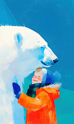 JPG 모자 남자 어린이 장갑 겨울 일러스트 포옹 자연 한명 소년 파란색 친구 평화 보호 북극곰 소년한명만 국내일러스트 멸종위기종 AI일러스트 AI콘텐츠 1 잡화 계절 컬러 컨셉 곰 관계 안기 사람 생태계 남자한명만 소년만 파일형식