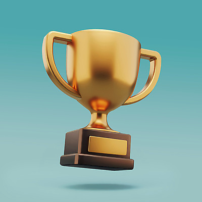 PSD 편집이미지 기념 사람없음 경쟁 금색 우승 수상_상을받음 황금 트로피 광택 시상 챔피언 편집3D 컬러 컨셉 3D 최고 상_우승 파일형식