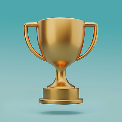 PSD 편집이미지 기념 사람없음 경쟁 금색 우승 수상_상을받음 황금 트로피 광택 시상 챔피언 편집3D 컬러 컨셉 3D 최고 상_우승 파일형식