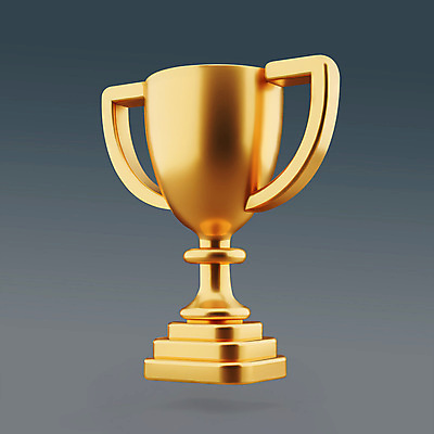 PSD 편집이미지 기념 사람없음 경쟁 금색 우승 수상_상을받음 황금 트로피 광택 시상 챔피언 편집3D 컬러 컨셉 3D 최고 상_우승 파일형식