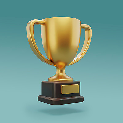 PSD 편집이미지 기념 사람없음 경쟁 금색 우승 수상_상을받음 황금 트로피 광택 시상 챔피언 편집3D 컬러 컨셉 3D 최고 상_우승 파일형식