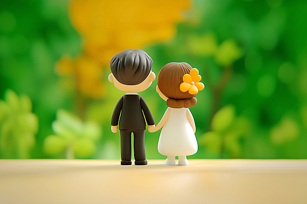 JPG 전신 편집이미지 여자 남자 꽃 행복 웨딩드레스 결혼 신혼부부 사랑 정장 성인 두명 초록색 손잡기 신혼 성인만 편집실사 AI포토 AI콘텐츠 식물 부부 드레스 옷 감정 컬러 모션 사람 이벤트 CG 파일형식