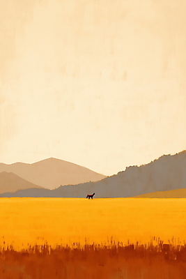 JPG 일러스트 자연 산 풍경 초원 사람없음 갈색 가을 농촌 분위기 국내일러스트 AI일러스트 AI콘텐츠 계절 컬러 컨셉 시골 생태계 파일형식