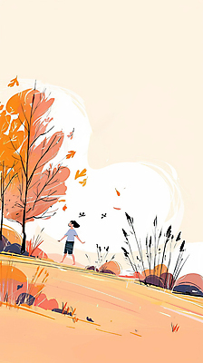 JPG 전신 나무 여자 여유 단풍 일러스트 자연 한명 풍경 초원 성인 주황색 가을 성인여자한명만 국내일러스트 AI일러스트 AI콘텐츠 식물 1 계절 감정 컬러 잎 사람 생태계 여자한명만 성인여자만 파일형식