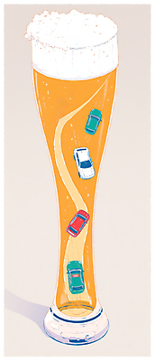 JPG 도로 일러스트 자동차 맥주 경고 안전 사람없음 노란색 위험 음주 맥주잔 맥주거품 국내일러스트 AI일러스트 AI콘텐츠 길 육상교통 컬러 컨셉 술잔 교통시설 주류 거품 파일형식