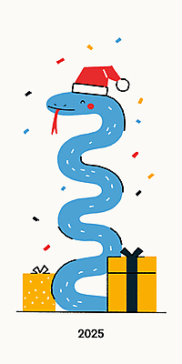 크리스마스 일러스트 산타모자 새해 사람없음 파란색 선물상자 귀여움 축제 뱀띠 꽃가루 2025년 2029년 을사년 국내일러스트 푸른뱀 푸른뱀캐릭터 AI파일 모자_잡화 기념일 컬러 컨셉 선물 상자 십이지신 뱀 가루 연도 뱀캐릭터 파일형식 벡터