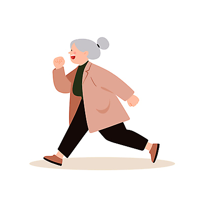 전신 여자 노년 행복 할머니 일러스트 건강 관리 한명 미소 웃음 달리기 조깅 활기 러닝 베이지색 노인여자한명만 일러캐릭터 AI파일 캐릭터 1 감정 컬러 컨셉 모션 표정 사람 성인 운동 여자한명만 노인여자만 파일형식 벡터