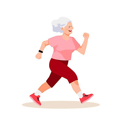 전신 여자 노년 행복 할머니 일러스트 건강 관리 한명 미소 웃음 빨간색 달리기 조깅 활기 러닝 노인여자한명만 일러캐릭터 AI파일 캐릭터 1 감정 컬러 컨셉 모션 표정 사람 성인 운동 여자한명만 노인여자만 파일형식 벡터