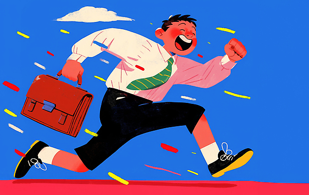 JPG 전신 남자 가방 일러스트 비즈니스 한명 정장 성인 파란색 달리기 활발 에너지 직장인 활기 성인남자한명만 국내일러스트 AI일러스트 AI콘텐츠 직업 1 잡화 옷 컬러 컨셉 모션 사람 남자한명만 성인남자만 파일형식