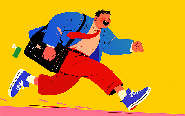 JPG 전신 남자 가방 일러스트 비즈니스 한명 정장 성인 달리기 노란색 활발 에너지 직장인 활기 성인남자한명만 국내일러스트 AI일러스트 AI콘텐츠 직업 1 잡화 옷 컬러 컨셉 모션 사람 남자한명만 성인남자만 파일형식