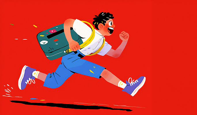 JPG 전신 남자 가방 일러스트 비즈니스 한명 정장 성인 빨간색 달리기 활발 에너지 직장인 활기 성인남자한명만 국내일러스트 AI일러스트 AI콘텐츠 직업 1 잡화 옷 컬러 컨셉 모션 사람 남자한명만 성인남자만 파일형식