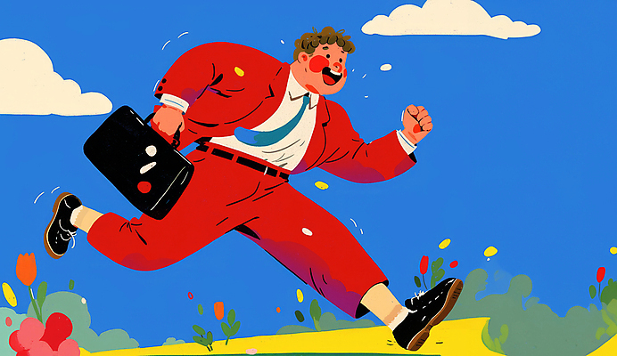 JPG 전신 남자 가방 일러스트 비즈니스 한명 정장 성인 파란색 달리기 활발 에너지 직장인 활기 성인남자한명만 국내일러스트 AI일러스트 AI콘텐츠 직업 1 잡화 옷 컬러 컨셉 모션 사람 남자한명만 성인남자만 파일형식