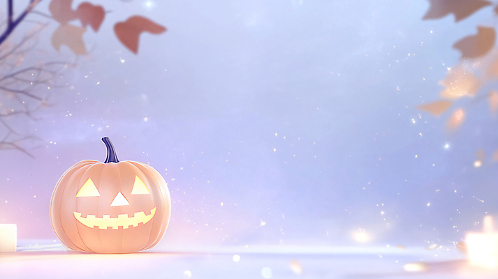 JPG 나무 편집이미지 낙엽 사람없음 할로윈 가을 흰색 보케 잭오랜턴 편집실사 AI컴퓨터그래픽 AI콘텐츠 식물 계절 컬러 잎 CG 파일형식