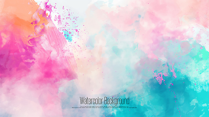 JPG 편집이미지 백그라운드 수채화 사람없음 컬러풀 화려 부드러움 편집실사 컬러 컨셉 감각 CG 파일형식