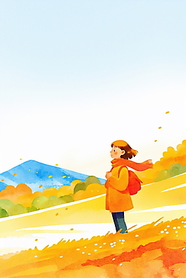 JPG 나무 응시 여자 길 일러스트 배낭 한명 풍경 초원 성인 산책 등산 가을 잡기 등산객 산행 성인여자한명만 국내일러스트 AI일러스트 AI콘텐츠 식물 1 시선 계절 가방 모션 휴식 사람 트래킹 여자한명만 성인여자만 파일형식