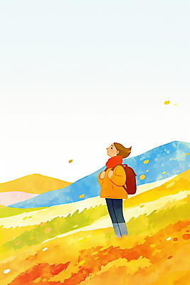 JPG 응시 여자 일러스트 배낭 바람 한명 풍경 성인 산책 등산 가을 잡기 등산객 언덕 산행 성인여자한명만 국내일러스트 AI일러스트 AI콘텐츠 자연요소 1 시선 계절 가방 모션 날씨 휴식 사람 트래킹 여자한명만 성인여자만 파일형식