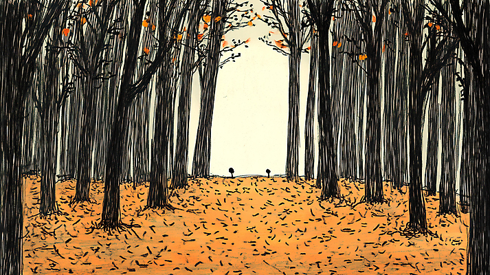 JPG 나무 단풍 낙엽 일러스트 사람없음 주황색 가을 낙서 그림 국내일러스트 AI일러스트 AI콘텐츠 식물 계절 컬러 잎 파일형식