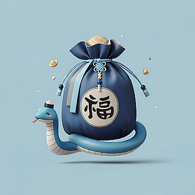 JPG 편집이미지 모자 한국전통 전통 새해 복주머니 선물 미소 사람없음 파란색 3D 귀여움 뱀띠 뱀 행운 한복 청사 2025년 을사년 편집3D 푸른뱀 AI컴퓨터그래픽 AI콘텐츠 잡화 컬러 컨셉 파충류 전통소품 한국 표정 십이지신 전통의상 연도 디지털합성 파일형식