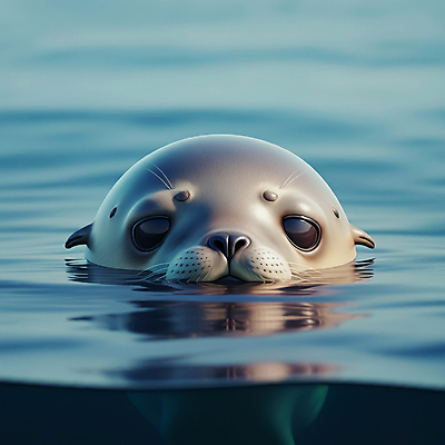 JPG 편집이미지 얼굴 바다 자연 사람없음 물 파란색 귀여움 수영 바다사자 편집3D 강치 AI컴퓨터그래픽 AI콘텐츠 자연요소 동물 컬러 컨셉 포유류 신체부위 3D 바다동물 수상스포츠 생태계 파일형식