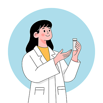 여자 일러스트 의학 건강 한명 웃음 들기 성인 치료 약 믿음 의사 의사가운 약병 처방 약사 성인여자한명만 국내일러스트 AI파일 1 감정 모션 표정 사람 의료진 가운 병_담는 여자한명만 성인여자만 파일형식 벡터