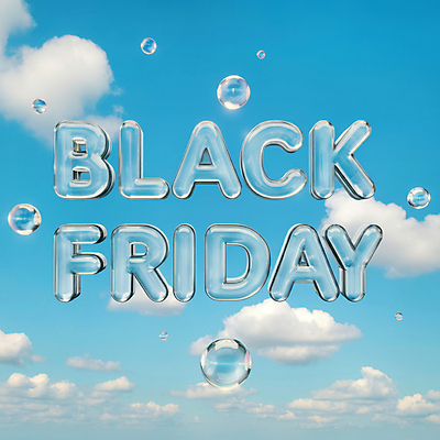 JPG 구름 편집이미지 영어 하늘 대문자 이벤트 타이포그라피 사람없음 파란색 쇼핑 3D 세일 비눗방울 입체 디지털합성 마케팅 제안 블랙프라이데이 편집3D AI컴퓨터그래픽 AI콘텐츠 자연요소 문자 컬러 데이이벤트 파일형식