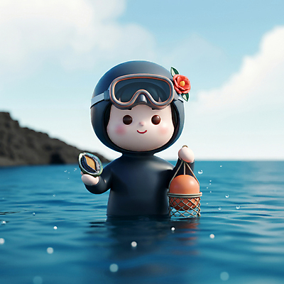 JPG 편집이미지 한국전통 여자 파도 바다 한명 들기 성인 앞모습 파란색 제주도 3D 검은색 오리발 입체 디지털합성 전복 동백 해녀 제주도여행 해녀도구 해녀복장 현무암 성인여자한명만 편집3D AI컴퓨터그래픽 AI콘텐츠 직업 1 전통 옷 꽃 뷰포인트 컬러 여행 모션 어패류 한국 사람 도구 화산암 여자한명만 성인여자만 파일형식