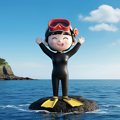 JPG 전신 편집이미지 한국전통 여자 파도 바다 한명 성인 앞모습 파란색 제주도 3D 손들기 검은색 만세 오리발 입체 디지털합성 동백 해녀 제주도여행 해녀도구 해녀복장 현무암 성인여자한명만 편집3D AI컴퓨터그래픽 AI콘텐츠 직업 1 전통 옷 꽃 뷰포인트 컬러 여행 모션 한국 사람 도구 화산암 여자한명만 성인여자만 파일형식