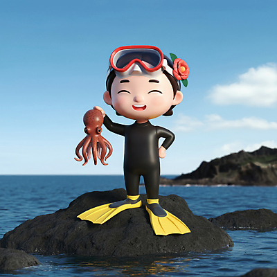 JPG 전신 편집이미지 한국전통 여자 파도 바다 한명 들기 성인 앞모습 파란색 제주도 3D 검은색 오리발 입체 디지털합성 문어 동백 해녀 제주도여행 해녀도구 해녀복장 현무암 성인여자한명만 편집3D AI컴퓨터그래픽 AI콘텐츠 직업 1 전통 옷 꽃 뷰포인트 컬러 여행 모션 연체동물 한국 사람 수중동물 도구 화산암 여자한명만 성인여자만 파일형식