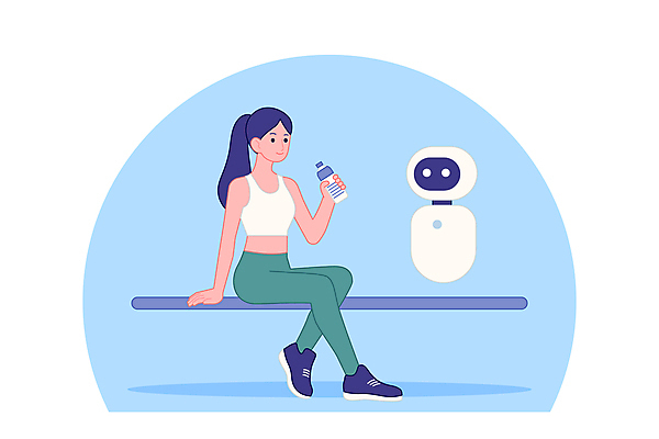 전신 여자 일러스트 기술 건강 한명 들기 성인 운동 건강관리 헬스 물병 로봇 물마시기 수분섭취 성인여자한명만 국내일러스트 AI파일 1 모션 관리 사람 마시기 물통 여자한명만 성인여자만 파일형식 벡터