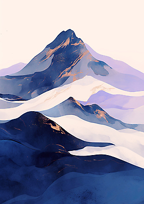 PSD 구름 곡선 일러스트 자연 산 풍경 사람없음 평화 보라색 고요 금색 언덕 국내일러스트 자연요소 선 컬러 컨셉 생태계 파일형식