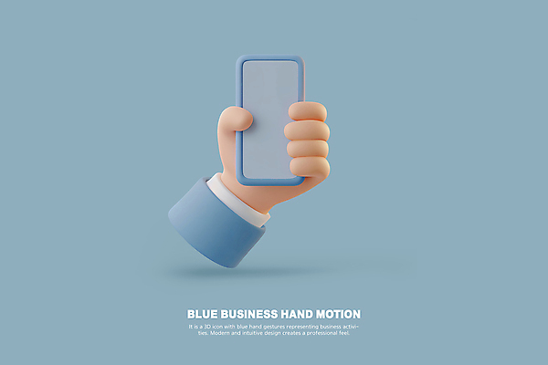 PSD 편집이미지 손 하늘색 비즈니스 모션 들기 손짓 신체부위 스마트폰 핸드폰 3D 잡기 편집3D 사람 파란색 전자제품 스마트기기 디지털합성 파일형식