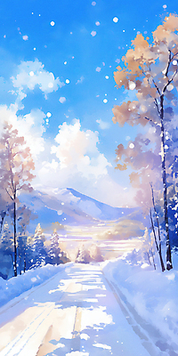 JPG 나무 구름 배너 설경 겨울 일러스트 자연 하늘 풍경 사람없음 파란색 추위 눈 숲 설산 국내일러스트 AI일러스트 AI콘텐츠 자연요소 식물 계절 컬러 날씨 산 생태계 파일형식