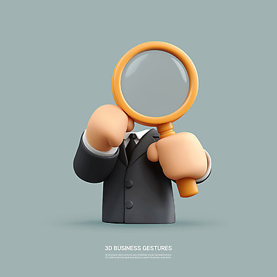 PSD 편집이미지 남자 비즈니스 돋보기 한명 들기 정장 성인 검색 검사_조사 민트색 성인남자한명만 편집3D 1 옷 컬러 모션 사람 3D 남자한명만 성인남자만 파일형식