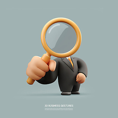 전신 PSD 편집이미지 남자 비즈니스 돋보기 한명 들기 정장 성인 검색 검사_조사 민트색 성인남자한명만 편집3D 1 옷 컬러 모션 사람 3D 남자한명만 성인남자만 파일형식