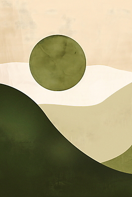 JPG 백그라운드 곡선 일러스트 추상 수묵화 풍경 사람없음 초록색 원형 분위기 기하학 국내일러스트 AI일러스트 AI콘텐츠 도형 선 컬러 컨셉 무늬 미술 파일형식