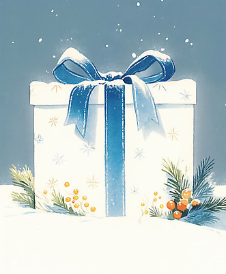 JPG 크리스마스 겨울 일러스트 수채화 사람없음 선물상자 눈 풀잎 분위기 연말 홀리데이 국내일러스트 AI일러스트 AI콘텐츠 자연요소 계절 기념일 컨셉 잎 날씨 휴가 선물 상자 풀_식물 파일형식