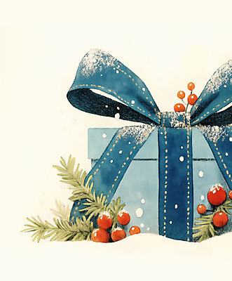 JPG 크리스마스 겨울 일러스트 수채화 사람없음 선물상자 눈 풀잎 분위기 연말 홀리데이 국내일러스트 AI일러스트 AI콘텐츠 자연요소 계절 기념일 컨셉 잎 날씨 휴가 선물 상자 풀_식물 파일형식