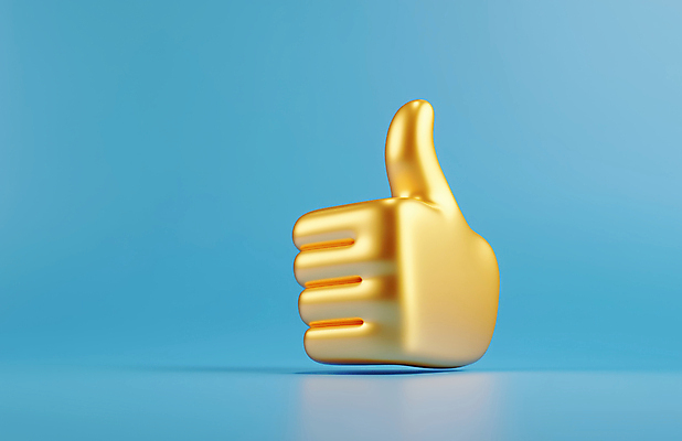 JPG 편집이미지 손 상징 신체부위 금색 최고 황금 긍정 추천 승인 칭찬 편집소스 편집3D AI컴퓨터그래픽 AI콘텐츠 컬러 컨셉 사람 3D 파일형식