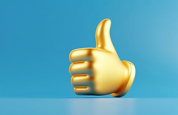 JPG 편집이미지 손 상징 신체부위 금색 최고 황금 긍정 추천 승인 칭찬 편집소스 편집3D AI컴퓨터그래픽 AI콘텐츠 컬러 컨셉 사람 3D 파일형식