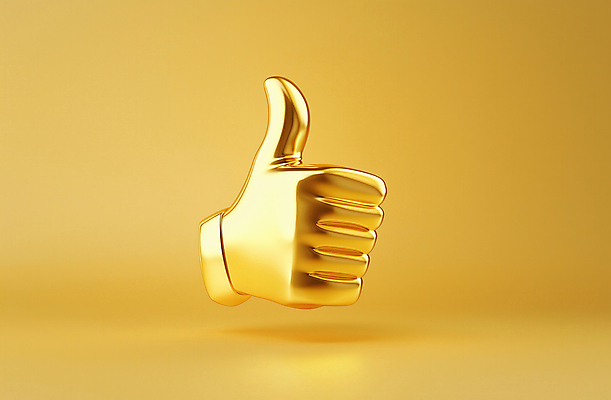 JPG 편집이미지 손 상징 신체부위 금색 최고 황금 긍정 추천 승인 칭찬 편집소스 편집3D AI컴퓨터그래픽 AI콘텐츠 컬러 컨셉 사람 3D 파일형식