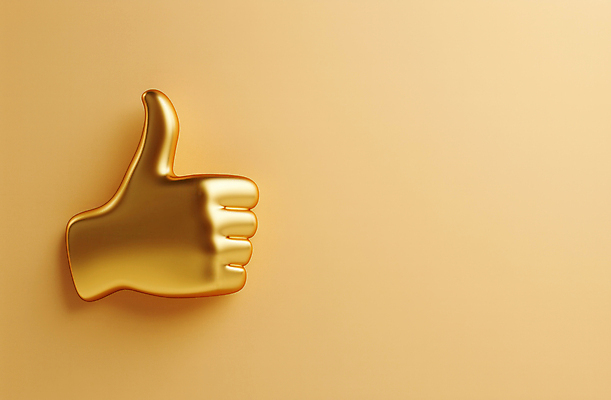 JPG 편집이미지 손 상징 신체부위 금색 최고 황금 긍정 추천 승인 칭찬 편집소스 편집3D AI컴퓨터그래픽 AI콘텐츠 컬러 컨셉 사람 3D 파일형식